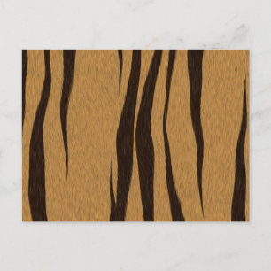 Tiger Stripes Pattern Postcard