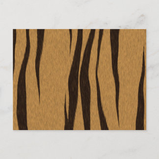 Tiger Stripes Pattern Postcard