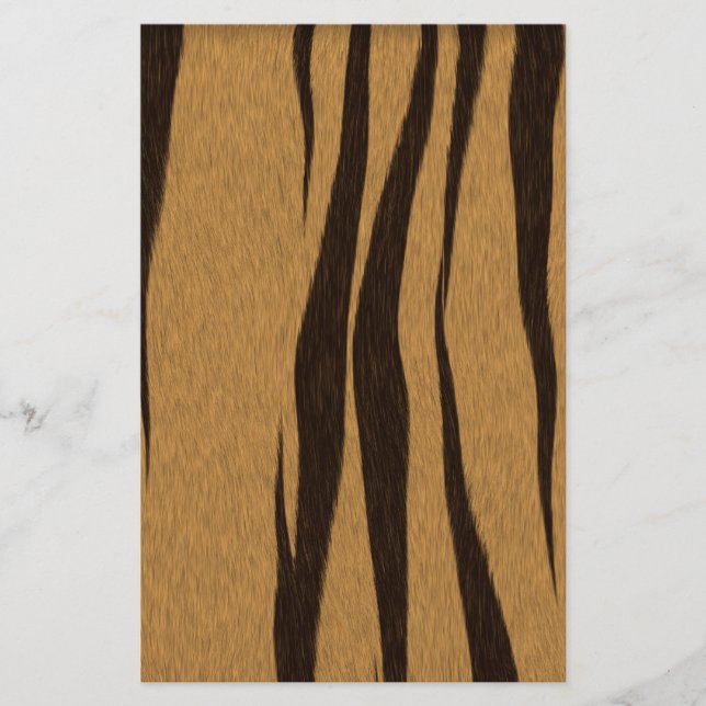 Tiger Stripes Pattern Stationery (Front)
