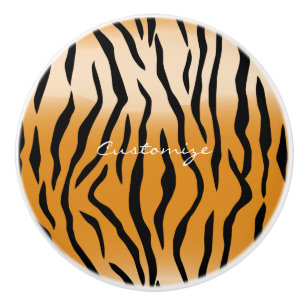 Tiger Stripes Pattern Thunder_Cove Ceramic Knob