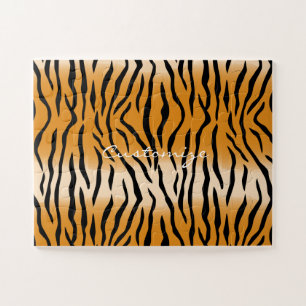 Tiger Stripes Pattern Thunder_Cove Jigsaw Puzzle
