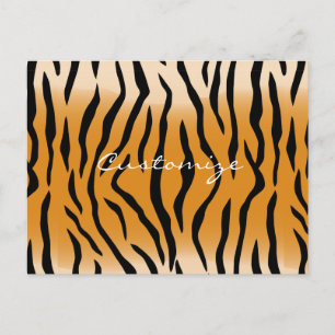 Tiger Stripes Pattern Thunder_Cove Postcard