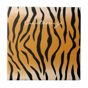 Tiger Stripes Pattern Thunder_Cove Tile