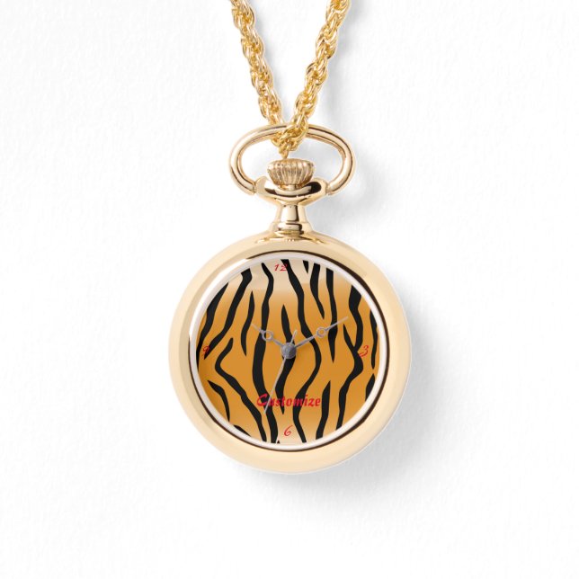 Tiger Stripes Pattern Thunder_Cove Watch (Front)