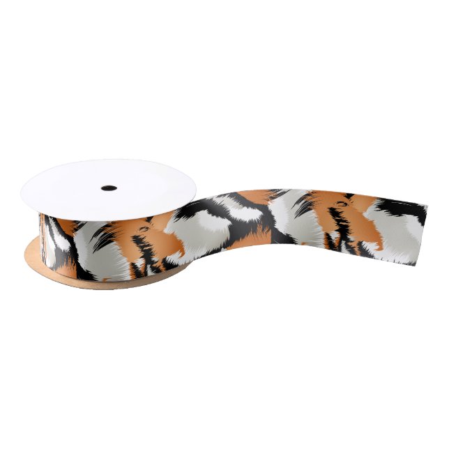 Tiger stripes satin ribbon (Spool)