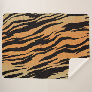 Tiger Stripes Sherpa Blanket