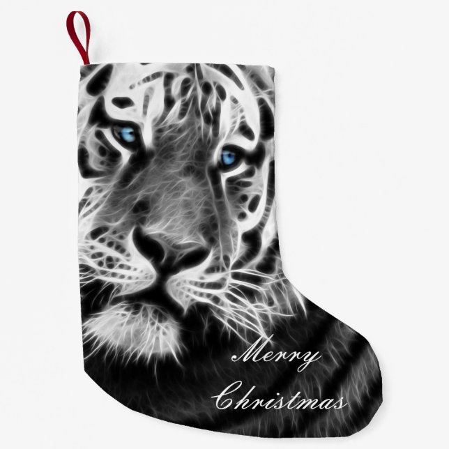 Tiger Stripes Small Christmas Stocking (Front)