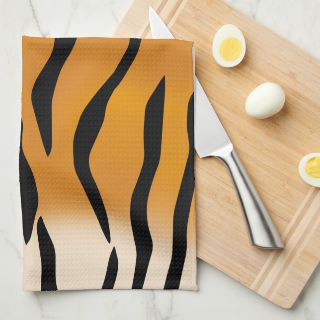 Tiger Stripes Tea Towel (Quarter Fold)