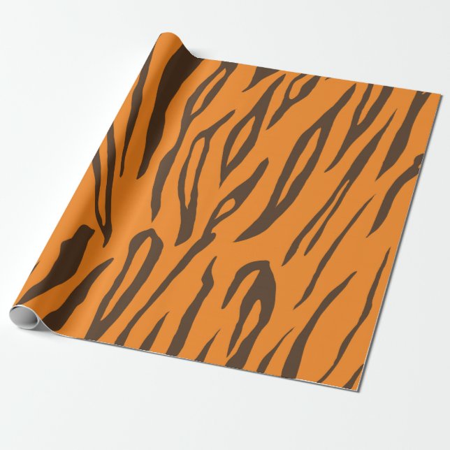 Tiger Stripes Wrapping Paper (Unrolled)