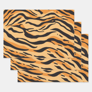 Tiger Stripes Wrapping Paper Sheet