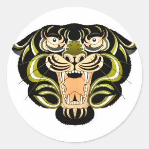 Tiger Style 1 Classic Round Sticker