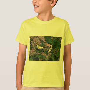 Tiger Swallowtail Butterflies on Joe Pye Weed T-Shirt