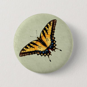 Tiger Swallowtail Butterfly Button