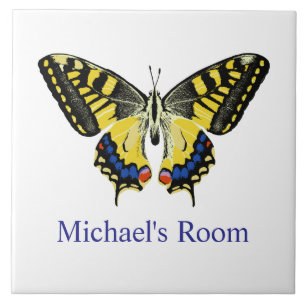 Tiger Swallowtail Butterfly Kids Room Tile