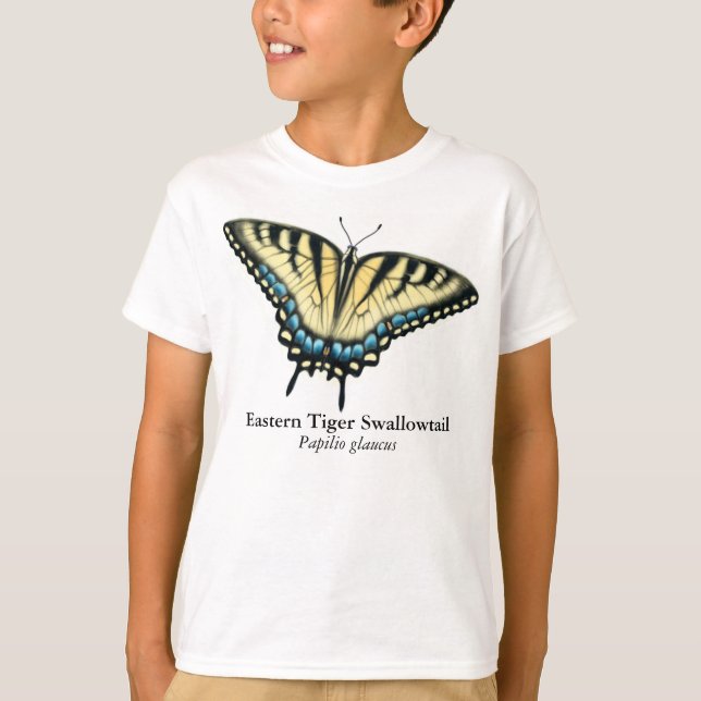 Tiger Swallowtail Butterfly Kids T-Shirt (Front)