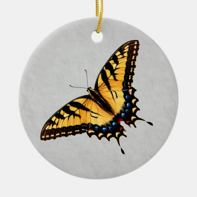 Tiger Swallowtail Butterfly Ornament (Front)