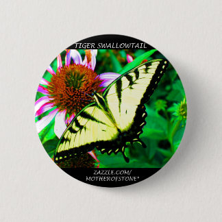 Tiger Swallowtail Button (transparent white)