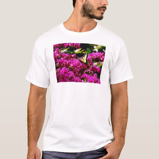 Tiger Swallowtail on Azalea T-Shirt (Front)