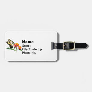 Tiger Swallowtail on Lantanas Luggage Tag