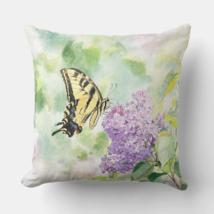 "Tiger Swallowtail on Lilac" Cushion