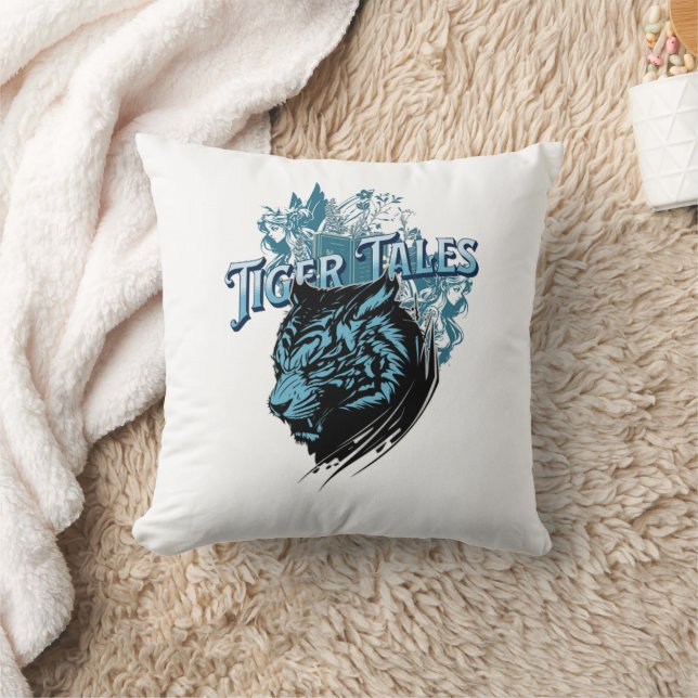 Tiger Tales Throw Pillow (Blanket)