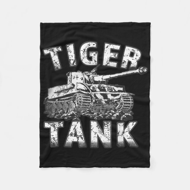 Tiger Tank Historical World War 2 Ww2 German Panze Fleece Blanket (Front)