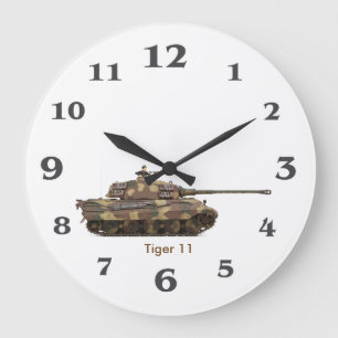 Tiger Tank image for Round (Large) Wall Clock