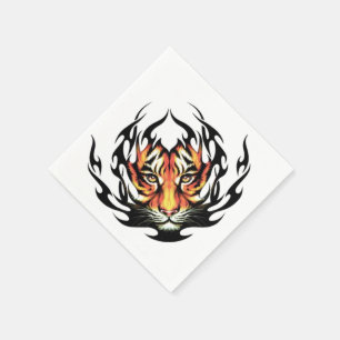 Tiger Tattoo Napkin