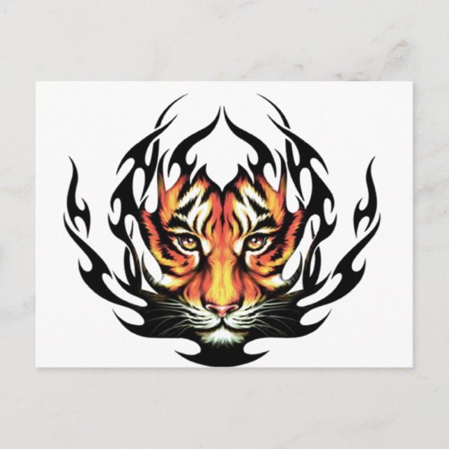 Tiger Tattoo Postcard (Front)