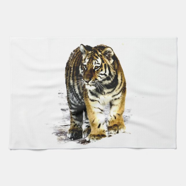 Tiger Tea Towel (Horizontal)