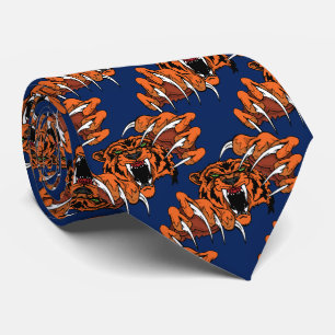 Tiger Team Mascot Football Basketball Necktie