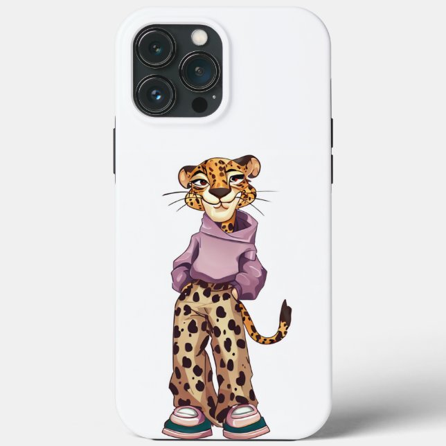 Tiger teen girl cartoon fun Case-Mate iPhone case (Back)