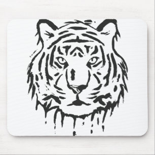 Tiger The Animal Icon Predator Cat Zoo Dangerous Mouse Mat
