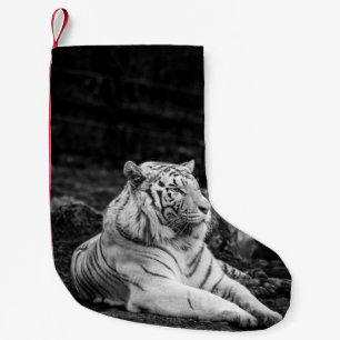 TIGER THINKING SMALL CHRISTMAS STOCKING