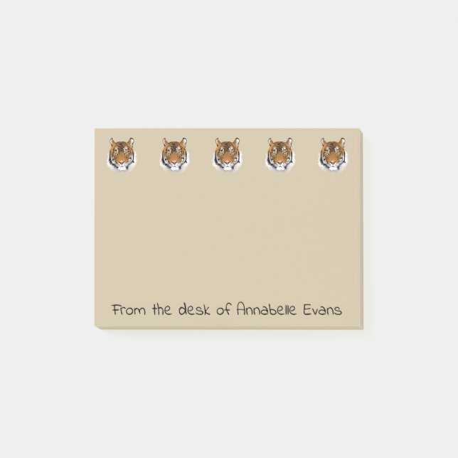 Tiger Tiger Burning Bright Post-it Notes (Front)