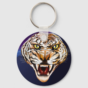 Tiger Tiger Burning Bright poster Key Ring