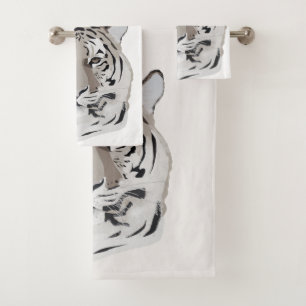 Tiger, tiger face, symbol of 2022 bath towel set