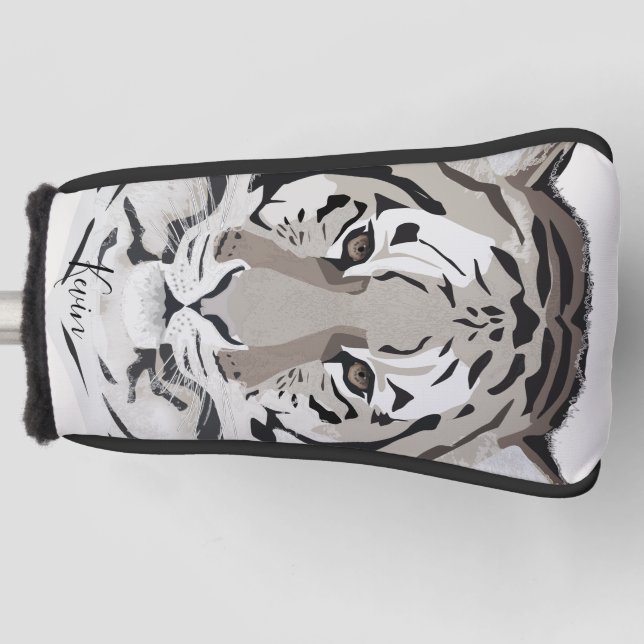 Tiger, tiger face, symbol of 2022 golf head cover (Front)