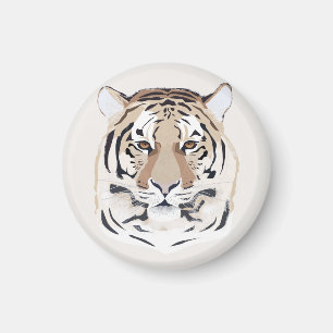 Tiger, tiger face, symbol of 2022 magnet