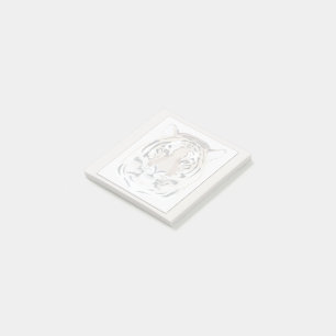 Tiger, tiger face, symbol of 2022 post-it notes