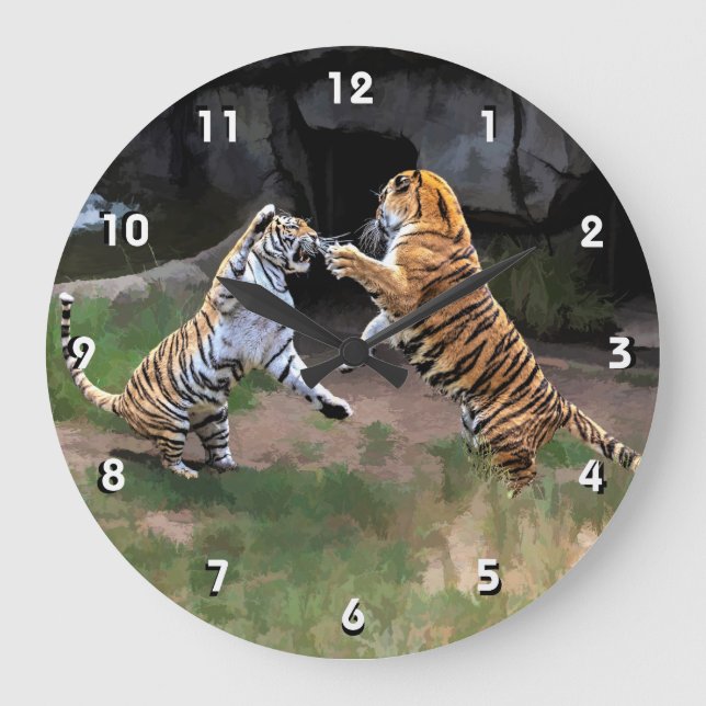 TIGER TIGER LARGE CLOCK (Front)