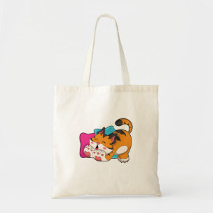 Tiger tired tote bag