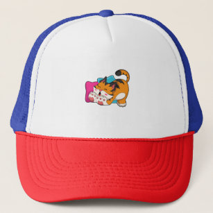 Tiger tired trucker hat