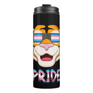 Tiger Transgender Flag Lgbt Thermal Tumbler