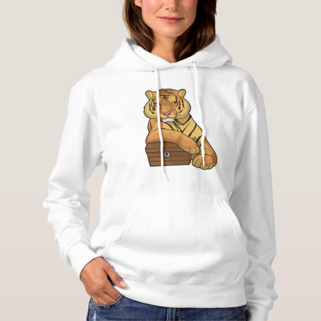 Tiger Treasure chest Hoodie (Front)