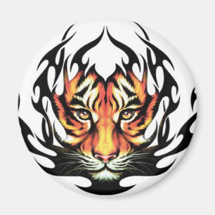 Tiger  Tribal Tattoo magnet