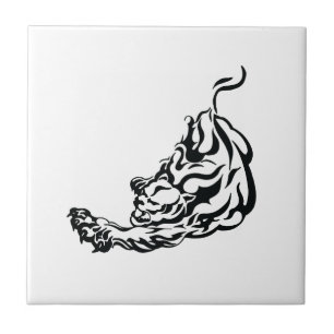 Tiger Tribal Tattoo Tile
