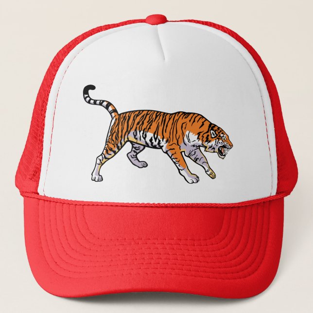 tiger trucker hat (Front)