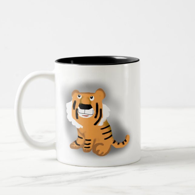 Tiger Two-Tone Coffee Mug (Left)