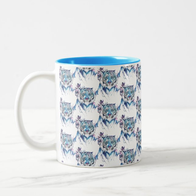 Tiger Two-Tone Coffee Mug (Left)